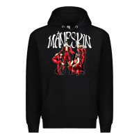 Black maneskin rock Premium Hoodie - artisFamous