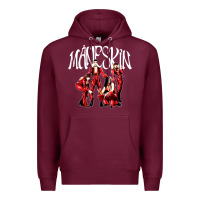 Burgundy maneskin rock Premium Hoodie - artisFamous