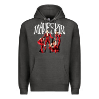 Charcoal Heather maneskin rock Premium Hoodie - artisFamous