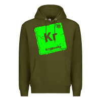 Army Green kr kryptonite Premium Hoodie - artisFamous