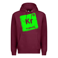 Burgundy kr kryptonite Premium Hoodie - artisFamous
