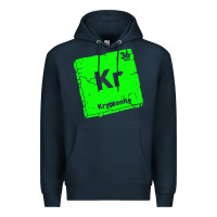 Navy kr kryptonite Premium Hoodie - artisFamous