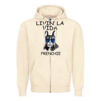 Sandshell Livin' la vida Frenchie Zipper Hoodie - Bettercallsaul