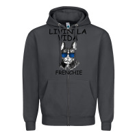 Smoke Livin' la vida Frenchie Zipper Hoodie - Bettercallsaul