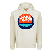 Oatmeal Heather lake tahoe california Premium Hoodie - artisFamous