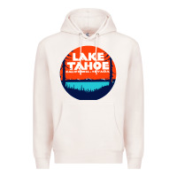 Pale Pink lake tahoe california Premium Hoodie - artisFamous
