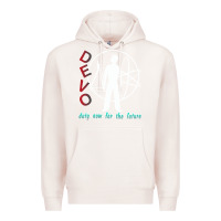 Pale Pink devo duty now for the future Premium Hoodie - artisFamous