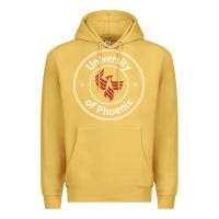 Antique Gold university of phoenix white red Premium Hoodie - artisFamous