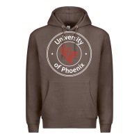 University Of Phoenix White Red Premium Hoodie | Teevron