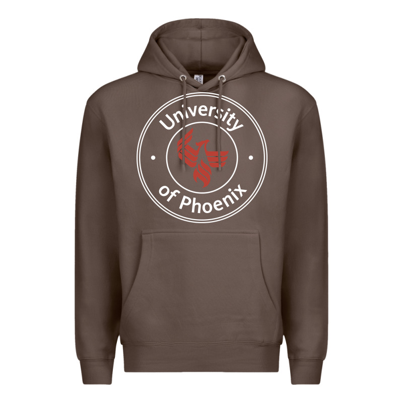 University Of Phoenix White Red Premium Hoodie by artisFamous | Teevron