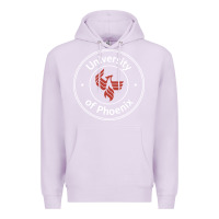 Lilac university of phoenix white red Premium Hoodie - artisFamous