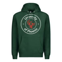 Sports Green university of phoenix white red Premium Hoodie - artisFamous