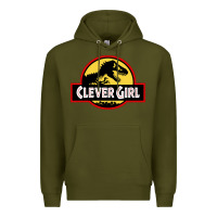 Army Green clever girl Premium Hoodie - artisFamous