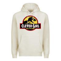 Oatmeal Heather clever girl Premium Hoodie - artisFamous