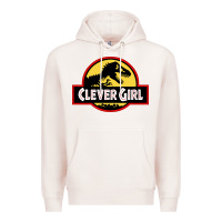 Pale Pink clever girl Premium Hoodie - artisFamous