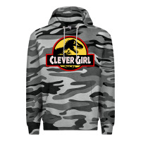 Slate Camo clever girl Premium Hoodie - artisFamous