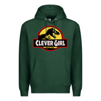 Sports Green clever girl Premium Hoodie - artisFamous