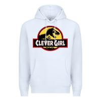 White clever girl Premium Hoodie - artisFamous