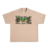 Burro Peace Love Sloths Urban Heavy Tee - LillyAllenDesigns