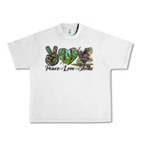Lunar Rock Peace Love Sloths Urban Heavy Tee - LillyAllenDesigns