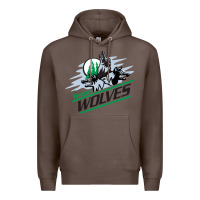 Coffee timber wolves Premium Hoodie - artisFamous