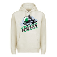 Oatmeal Heather timber wolves Premium Hoodie - artisFamous