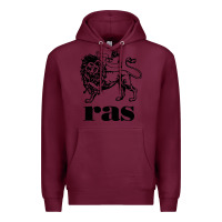 Burgundy ras records Premium Hoodie - artisFamous