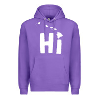Purple hi hawaii Premium Hoodie - artisFamous