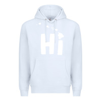 White hi hawaii Premium Hoodie - artisFamous