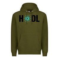 Army Green hodl cardano Premium Hoodie - artisFamous