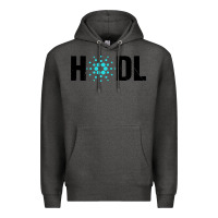 Charcoal Heather hodl cardano Premium Hoodie - artisFamous
