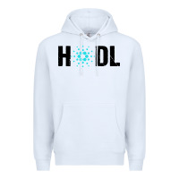 White hodl cardano Premium Hoodie - artisFamous