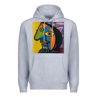 Heather Grey picasso original Premium Hoodie - artisFamous