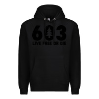 Black live free or die 603 tree Premium Hoodie - artisFamous