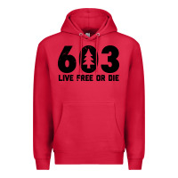 Cardinal live free or die 603 tree Premium Hoodie - artisFamous