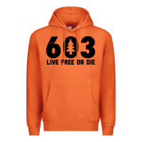 Carrot live free or die 603 tree Premium Hoodie - artisFamous
