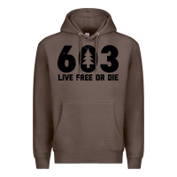 Coffee live free or die 603 tree Premium Hoodie - artisFamous