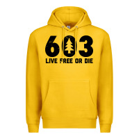 Lemon live free or die 603 tree Premium Hoodie - artisFamous