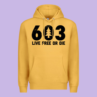Live Free Or Die 603 Tree Premium Hoodie Designed By Artisfamous