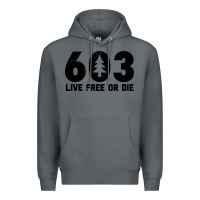 Rock live free or die 603 tree Premium Hoodie - artisFamous