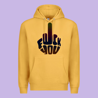 Fuck You Middle Finger Premium Hoodie Designed By Artisfamous