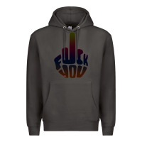 Smoke fuck you middle finger Premium Hoodie - artisFamous