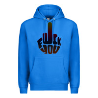 True Royal fuck you middle finger Premium Hoodie - artisFamous