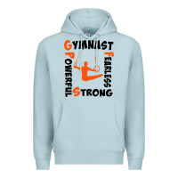 Blue Mist awesome gymnastics boy gymnast power strong Premium Hoodie - artisFamous