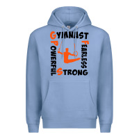 Colony Blue awesome gymnastics boy gymnast power strong Premium Hoodie - artisFamous
