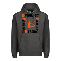 Charcoal Heather awesome gymnastics boy gymnast power strong Premium Hoodie - artisFamous