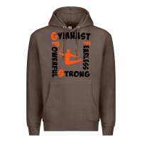 Coffee awesome gymnastics boy gymnast power strong Premium Hoodie - artisFamous