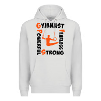 Dove Grey awesome gymnastics boy gymnast power strong Premium Hoodie - artisFamous