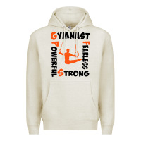 Oatmeal Heather awesome gymnastics boy gymnast power strong Premium Hoodie - artisFamous
