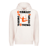 Pale Pink awesome gymnastics boy gymnast power strong Premium Hoodie - artisFamous